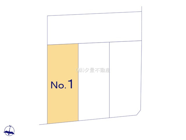 《仲介手数料無料》中央区上落合７丁目2-1新築一戸建てメルディアの区画図