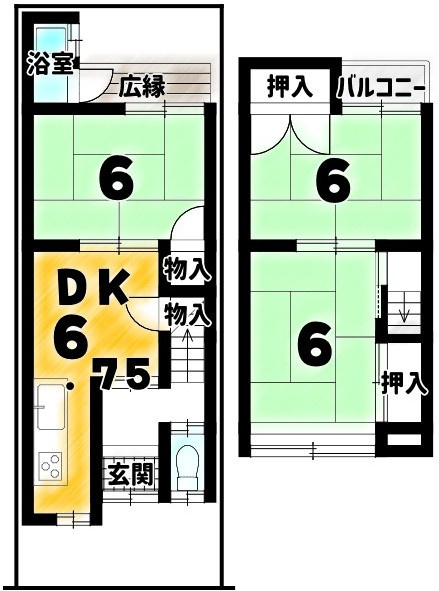 太秦堀ケ内町の間取り