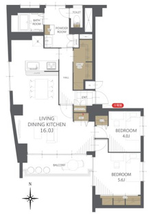 【間取り】仙台中央マンション 