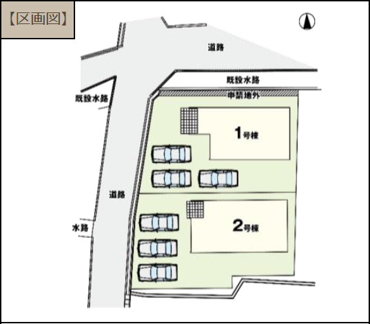 【区画図】 | 高崎市柴崎町　1号棟