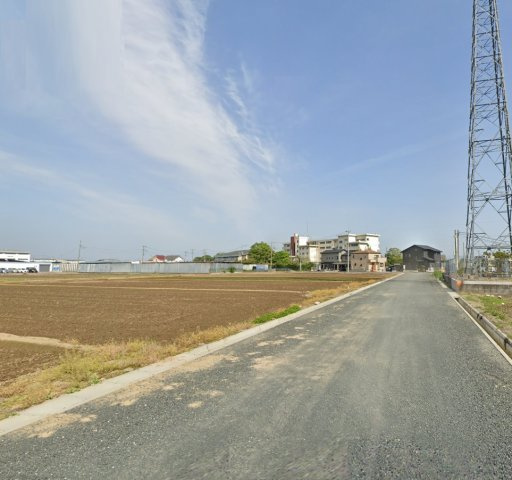 敷地面積288坪　売地　越谷市平方④の前面道路含む現地写真|ゆとりの前面道路！幅員７．５ｍに接道幅が１８ｍ以上！