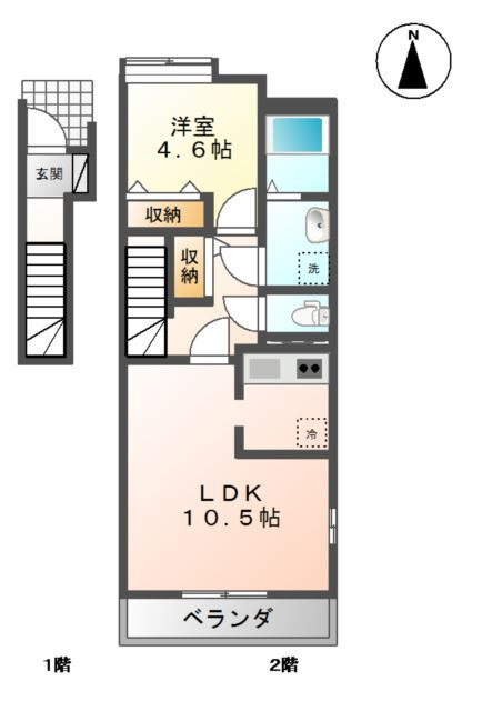 トラッドハウス愛宕の間取り