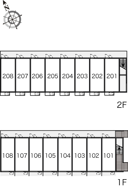 レオパレスリバーサイド下北の区画図|画像3