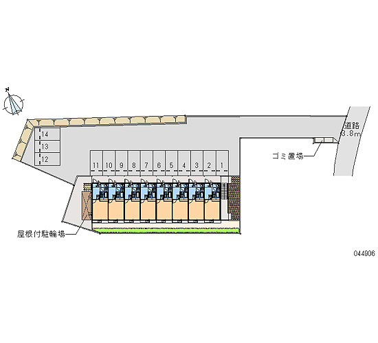 レオパレスリバーサイド下北の駐車場|画像4