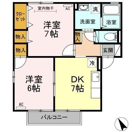 【間取り】 | ウィルモア皆生S