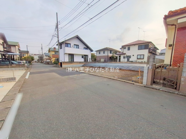 祝　成約済み　八王子市　椚田町　売地の前面道路含む現地写真|～仲介手数料無料☆八王子ひなた不動産～八王子市椚田町　売地