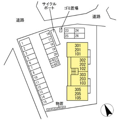 【区画図】 | フェリスウェーブ