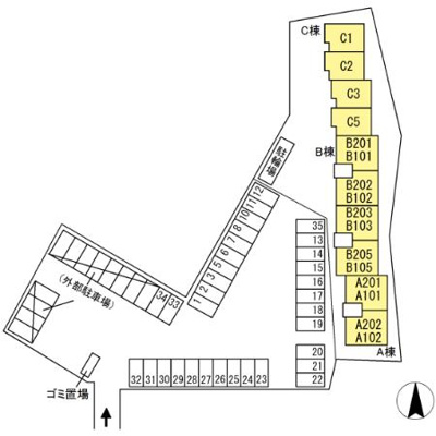 【区画図】 | デュランタB棟
