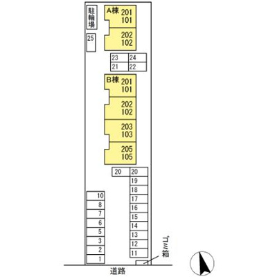 【区画図】 | ブルーム米原Ａ棟