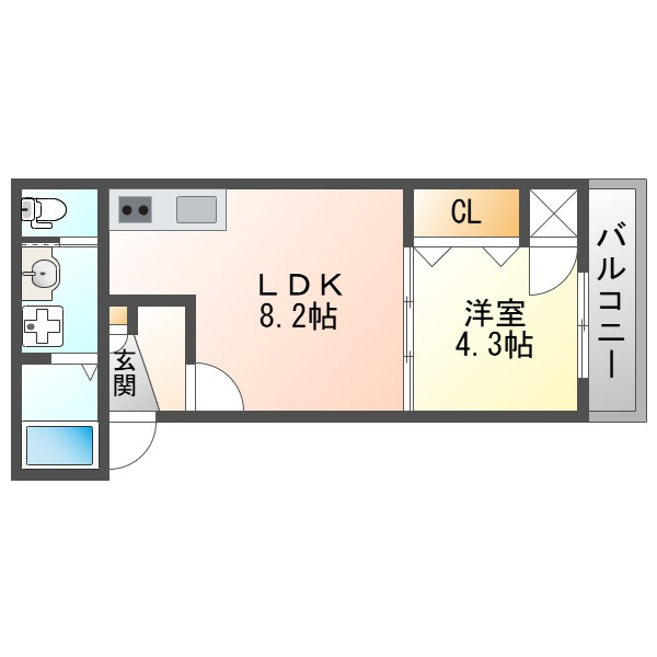 GRANDIR塚本の間取り