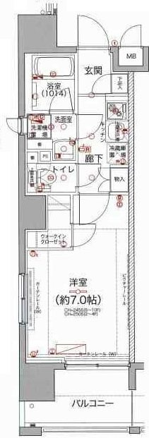 Le'a横濱関内壱番館の間取り