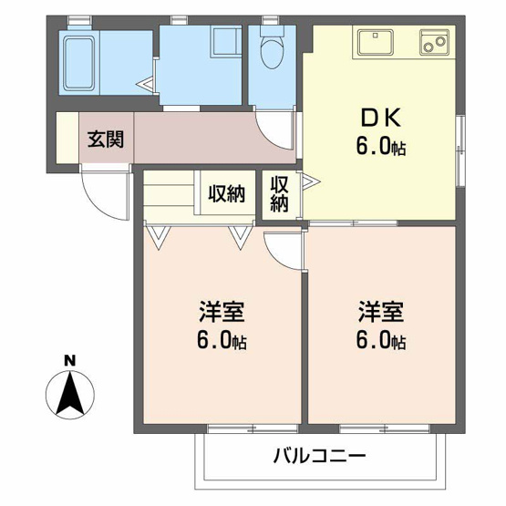 【間取り】 | ファミーユ中野　A棟