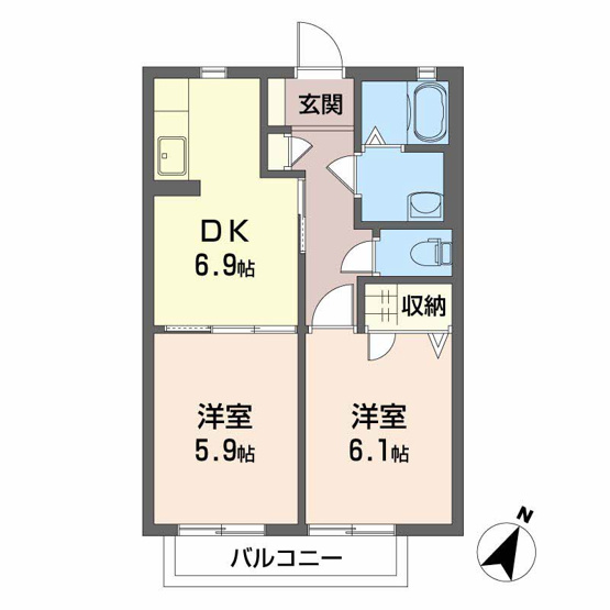 【間取り】 | プログレス　A棟