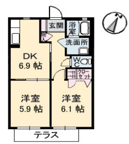 【間取り】 | プログレス　A棟