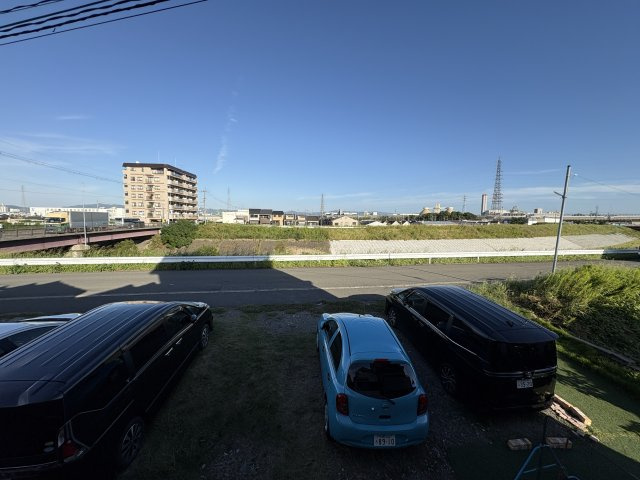 長岡京市久貝3丁目5-19貸家の展望|3階洋室から（東側の眺望）