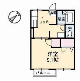 【間取り】 | コーポレスANNE