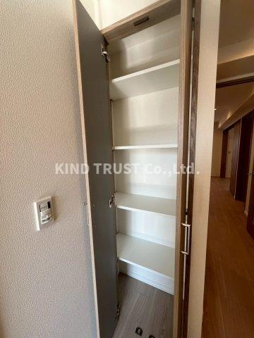 ノーブル南森町Ⅱ番館の収納|ちょっとした収納スペースも充実しています