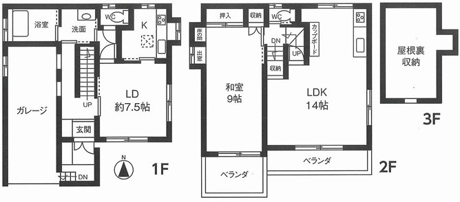 所沢市喜多町の間取り