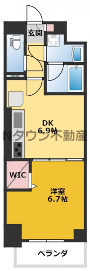 【間取り】 | モンテーニュ名駅 | 間取りです
