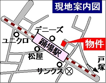 ドリーバの地図|駅近徒歩１分　南東向き日当り良好　セキスイハイム施工