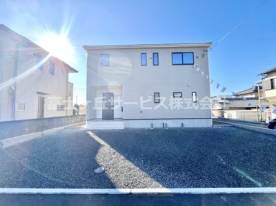 【駐車場】 | 富士市中里 9期 新築一戸建て 1号棟 | 駐車場に車を止められます