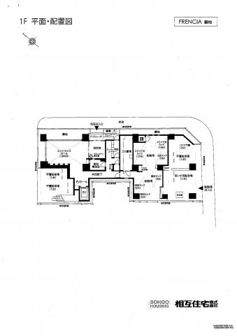 フレンシア築地の区画図