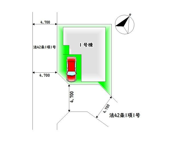 【区画図】 | 限定1棟・カースペース1台分♪
