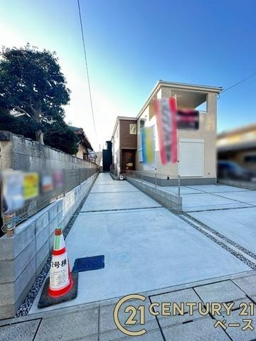 リーブルガーデン田部町 ２号棟 ／新築一戸建の駐車場|■現地撮影写真■駐車スペース２台分完備！