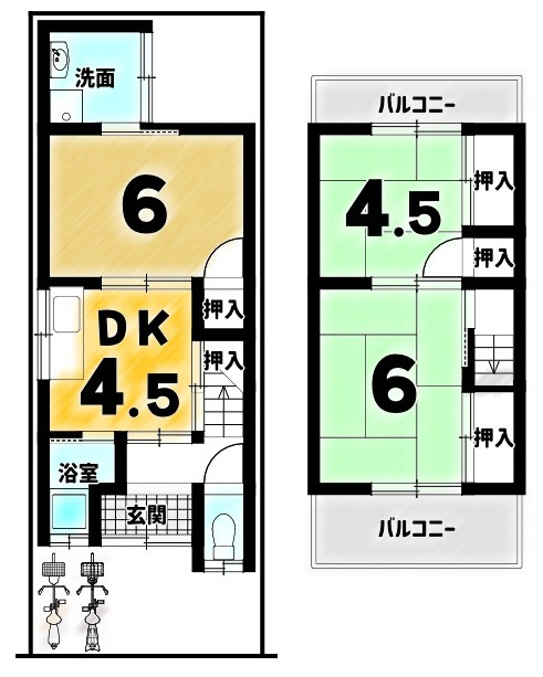 醍醐外山街道町の間取り