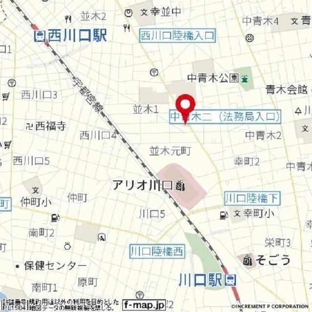 川口プラザＥの地図