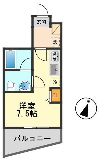SQUARE CITY KANAMACHIの間取り