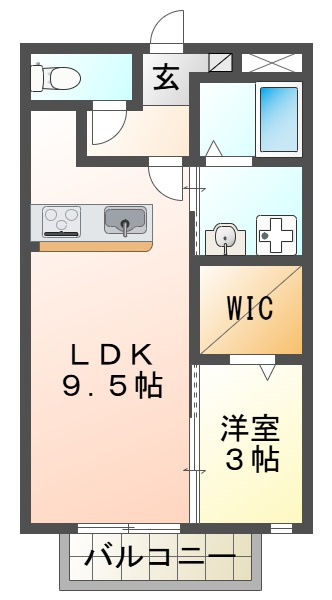 メルベーユの間取り