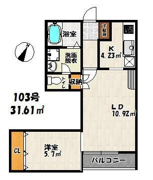 【間取り】 | ベリー吉塚