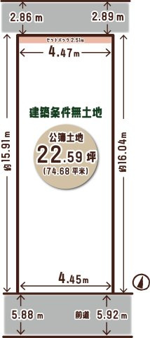 壬生土居ノ内町の区画図