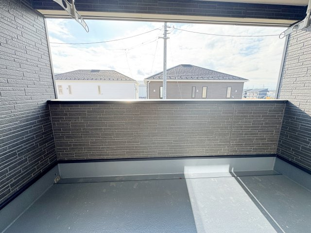 新築戸建・建売　郡山市田村町金屋字上川原　CRADLE GARDEN　全4棟のバルコニー