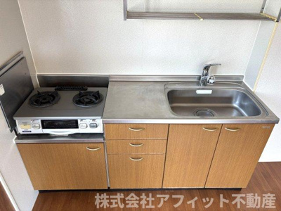【キッチン】 | グレイス・クレセント C棟 | ガスコンロ付き