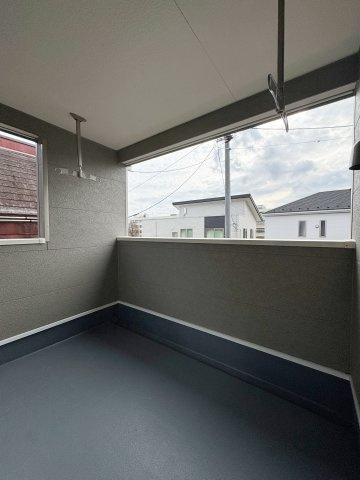 新築戸建・建売　郡山市田村町金屋字上川原　CRADLE GARDEN　全4棟のバルコニー