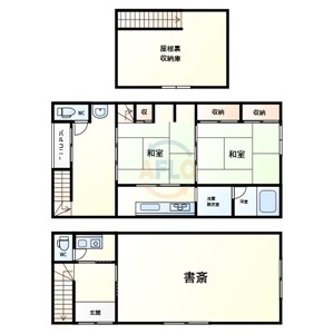 【間取り】 | 城東区野江1丁目戸建て　榎並小学校区 | 城東区野江1丁目戸建て　間取り