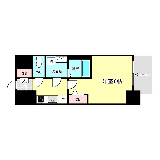 エスリード難波AGREAの間取り