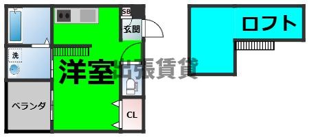 仲介手数料0円！！エルフパパ庄内緑地の間取り