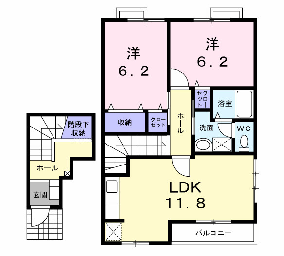 【間取り】 | リバ－サイド　広徳