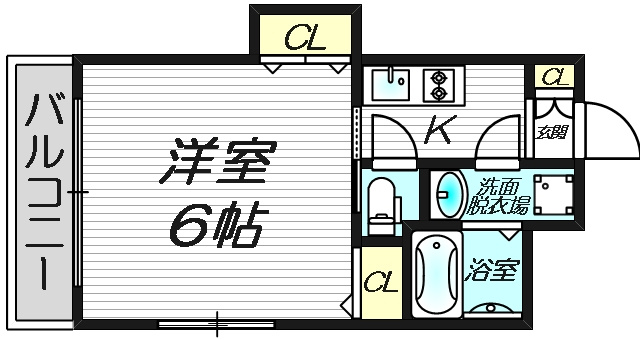 マロット天神橋の間取り