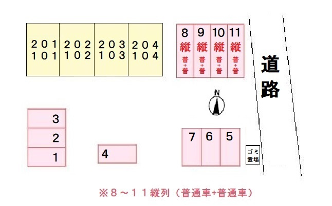 サン　アーク　ビレッジの区画図