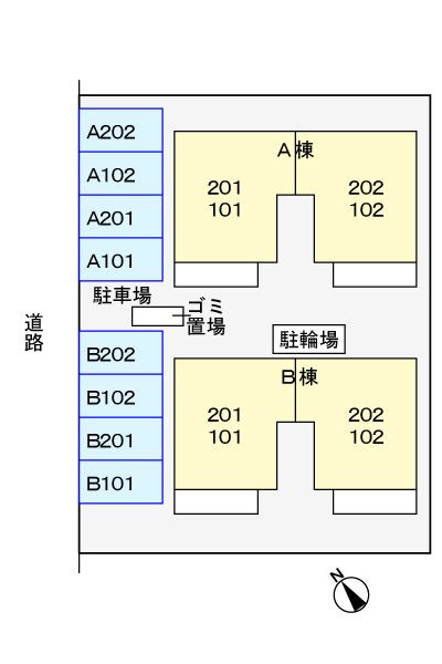 サンスベリア　Ｂ棟　　刈谷市近郊の賃貸ならクラスホーム刈谷店の駐車場