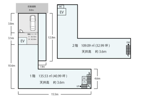 大阪市鶴見区放出東1丁目　倉庫の間取り