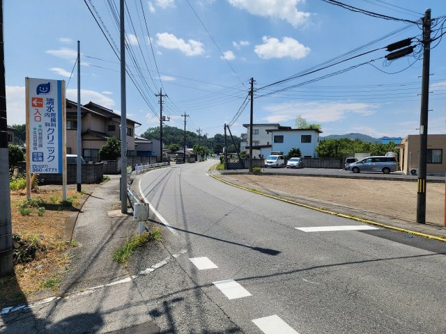高崎市町屋町売土地の前面道路含む現地写真