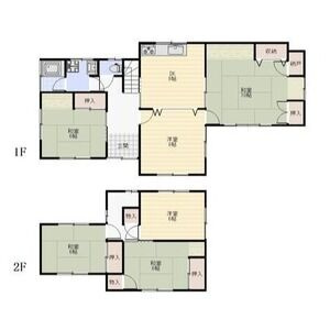 扶桑町稲葉62借家の間取り