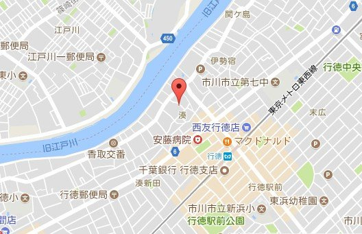 エルスタンザ市川湊の地図