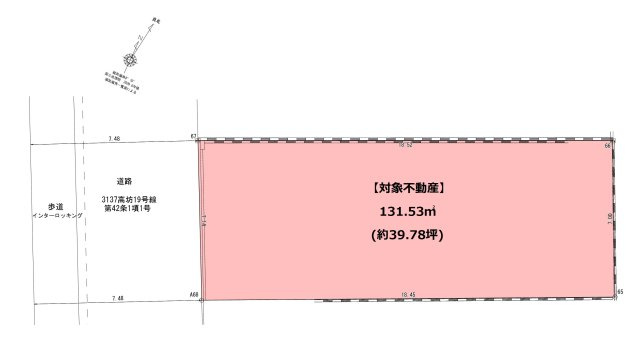 高坊一丁目（3期）の土地図