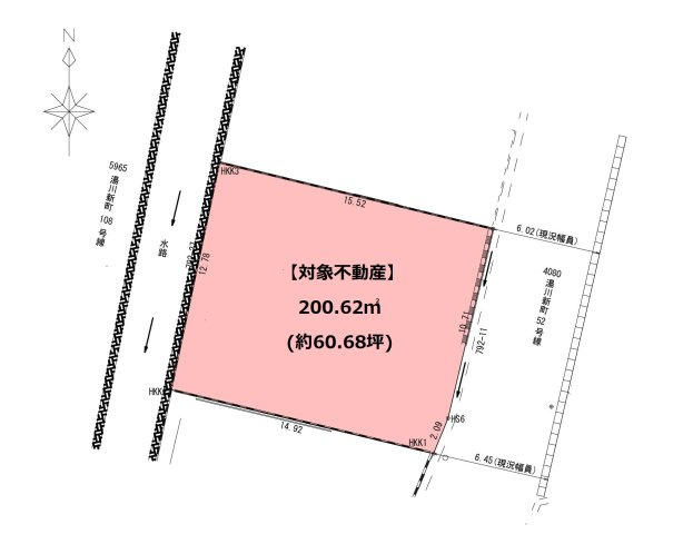 湯川新町四丁目（8期）の土地図